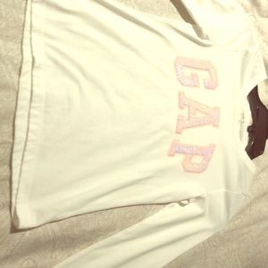 Gap girls white long sleeve